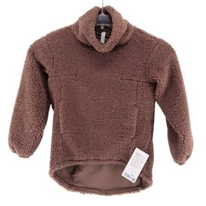 NWT Lululemon‎ Warmth Restore Long Pullover Fleece Sz 2 SMTZ Smoky Topaz LW3FIBS